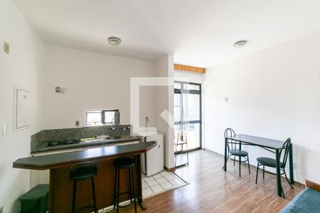 Sala de kitnet/studio para alugar com 1 quarto, 48m² em Funcionários, Belo Horizonte