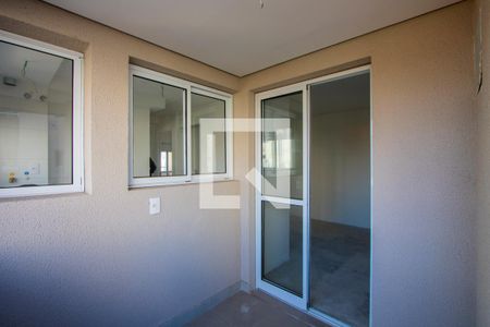 Varanda da sala de apartamento à venda com 2 quartos, 58m² em Jardim Bela Vista, Santo André