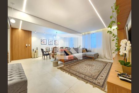 Sala  de apartamento à venda com 4 quartos, 270m² em Funcionários, Belo Horizonte