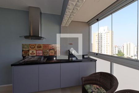 Varanda Gourmet de apartamento à venda com 2 quartos, 62m² em Jardim, Santo André