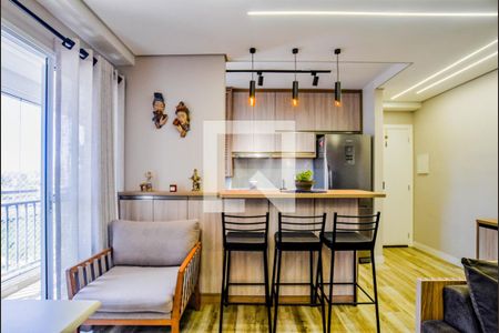 Sala de apartamento à venda com 2 quartos, 59m² em Utinga, Santo André