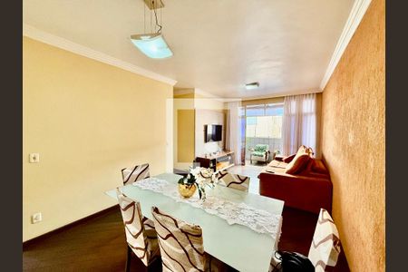 Sala de apartamento à venda com 4 quartos, 107m² em Caiçara-Adelaide, Belo Horizonte