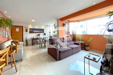 Sala de apartamento à venda com 3 quartos, 126m² em Buritis, Belo Horizonte