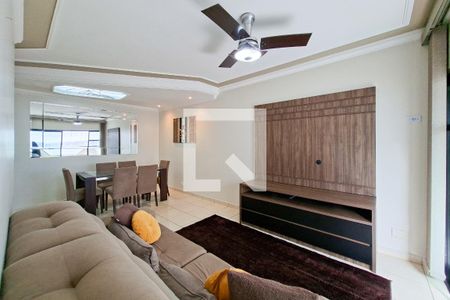 Sala de apartamento para alugar com 2 quartos, 99m² em Canto do Forte, Praia Grande