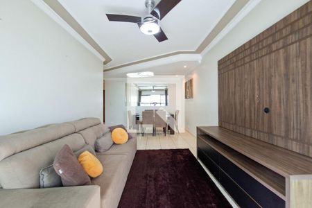 Sala de apartamento para alugar com 2 quartos, 99m² em Canto do Forte, Praia Grande