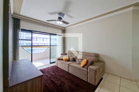 Sala de apartamento para alugar com 2 quartos, 99m² em Canto do Forte, Praia Grande