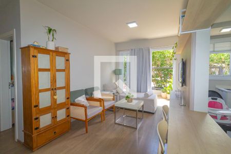 Sala de apartamento à venda com 1 quarto, 63m² em Centro, Canoas