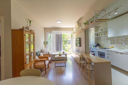 Sala de apartamento à venda com 1 quarto, 63m² em Centro, Canoas