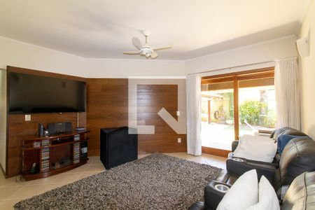 Sala de TV de casa de condomínio para alugar com 4 quartos, 430m² em Loteamento Alphaville Campinas, Campinas