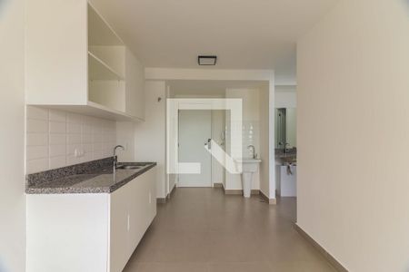 Sala - Cozinha - Lavanderia de apartamento para alugar com 1 quarto, 31m² em Butantã, São Paulo