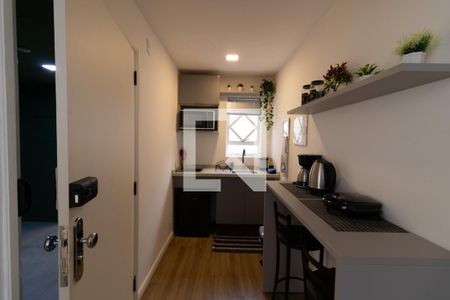 Cozinha de kitnet/studio para alugar com 1 quarto, 30m² em Centro Histórico, Porto Alegre