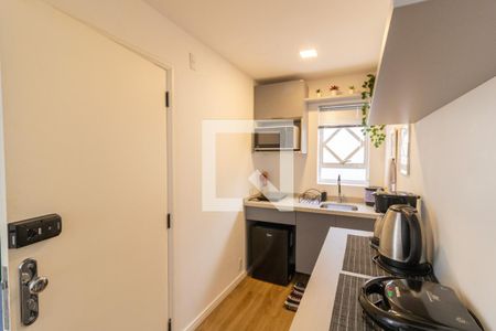Cozinha de kitnet/studio para alugar com 1 quarto, 30m² em Centro Histórico, Porto Alegre