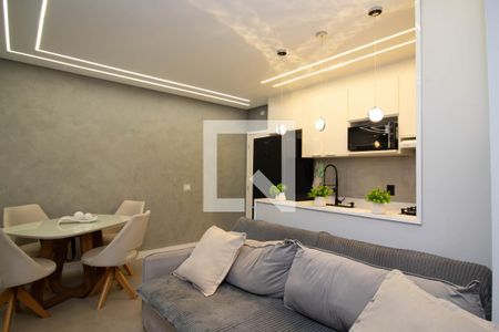 Sala/Cozinha de apartamento para alugar com 3 quartos, 73m² em Jardim Cocaia, Guarulhos