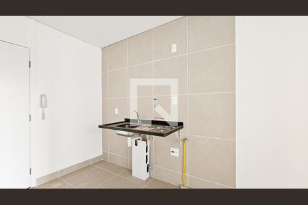 Sala e cozinha de apartamento à venda com 1 quarto, 32m² em Centro, Osasco