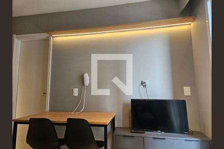 Sala de kitnet/studio para alugar com 1 quarto, 26m² em Jardim Caravelas, São Paulo