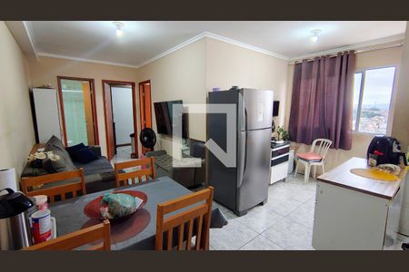 Sala de apartamento à venda com 2 quartos, 46m² em Santa Maria, Osasco