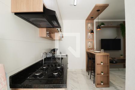 Sala/Cozinha/Área de Serviço de apartamento à venda com 1 quarto, 30m² em Parque Peruche, São Paulo
