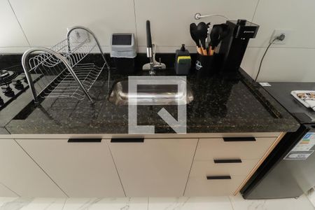Sala/Cozinha/Área de Serviço de apartamento à venda com 1 quarto, 30m² em Parque Peruche, São Paulo