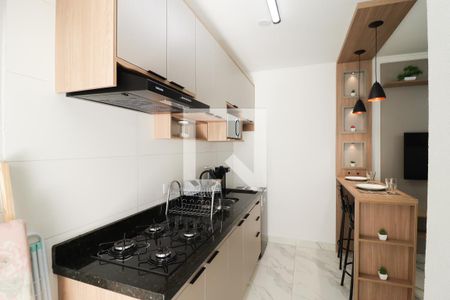 Sala/Cozinha/Área de Serviço de apartamento à venda com 1 quarto, 30m² em Parque Peruche, São Paulo