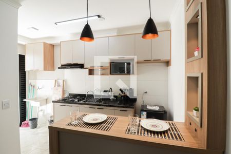 Sala/Cozinha/Área de Serviço de apartamento à venda com 1 quarto, 30m² em Parque Peruche, São Paulo