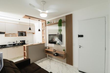 Sala/Cozinha/Área de Serviço de apartamento à venda com 1 quarto, 30m² em Parque Peruche, São Paulo