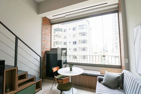 Sala de kitnet/studio para alugar com 1 quarto, 34m² em Jardim das Acacias, São Paulo