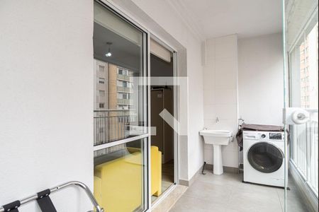 Varanda da Sala/Quarto de kitnet/studio para alugar com 1 quarto, 42m² em Centro Histórico de São Paulo, São Paulo
