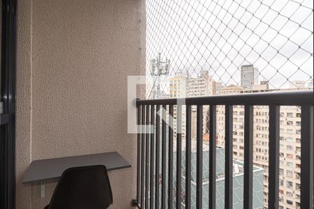 Varanda da Sala de apartamento para alugar com 1 quarto, 29m² em Bela Vista, São Paulo