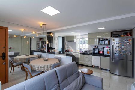 Sala/Cozinha de apartamento à venda com 2 quartos, 61m² em Renascença, Belo Horizonte