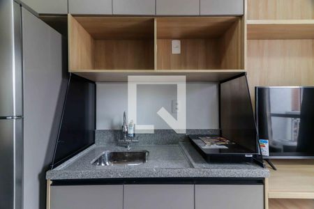 Sala e Cozinha de apartamento para alugar com 1 quarto, 25m² em Vila Butantã, São Paulo