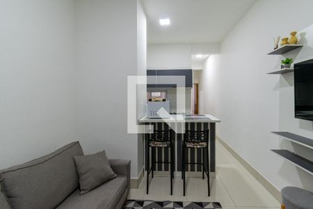 Sala  de apartamento para alugar com 1 quarto, 43m² em Parque Jabaquara, São Paulo