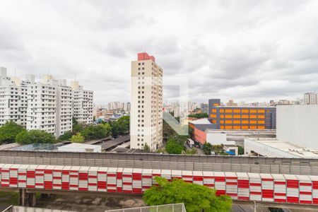 Vista - Varanda da Sala/Cozinha de kitnet/studio para alugar com 1 quarto, 29m² em Brás, São Paulo