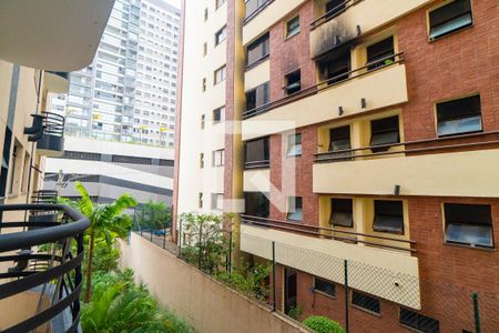 Vista da Sacada da Sala/Quarto de apartamento para alugar com 1 quarto, 27m² em Vila Monte Alegre, São Paulo