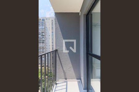 Varanda da Sala de apartamento para alugar com 1 quarto, 38m² em Campo Belo, São Paulo