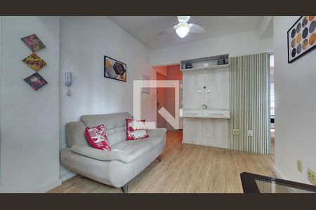 Sala de apartamento para alugar com 1 quarto, 45m² em José Menino, Santos