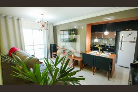 Sala de apartamento para alugar com 2 quartos, 80m² em Vila Caiçara, Praia Grande