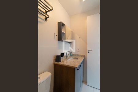 Banheiro da Suíte de apartamento para alugar com 1 quarto, 24m² em Pompeia, São Paulo