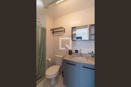 Banheiro da Suíte de apartamento para alugar com 1 quarto, 24m² em Pompeia, São Paulo