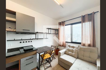 Sala/Cozinha de apartamento para alugar com 1 quarto, 24m² em Pompeia, São Paulo