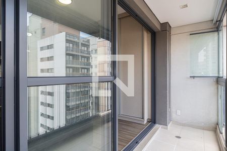 Varanda da Sala/Quarto de kitnet/studio para alugar com 1 quarto, 36m² em Bela Vista, São Paulo
