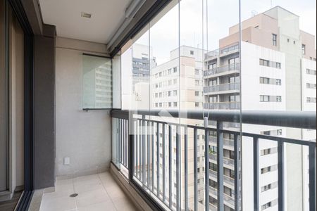 Varanda da Sala/Quarto de kitnet/studio para alugar com 1 quarto, 36m² em Bela Vista, São Paulo