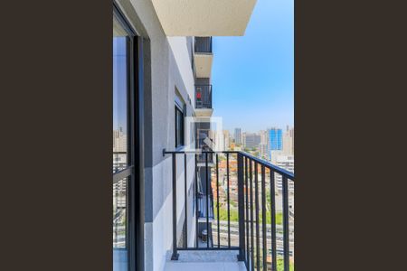 Varanda da Sala de apartamento para alugar com 1 quarto, 27m² em Campo Belo, São Paulo