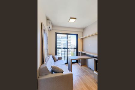 Sala de apartamento para alugar com 1 quarto, 27m² em Campo Belo, São Paulo