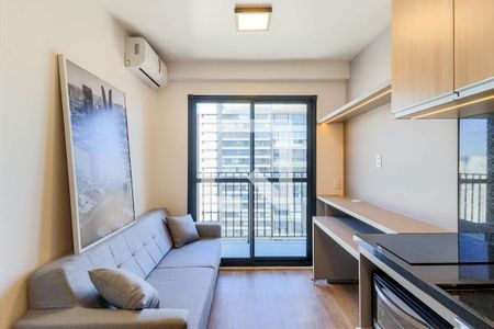 Sala de apartamento para alugar com 1 quarto, 27m² em Campo Belo, São Paulo