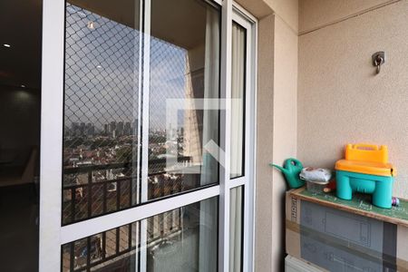 Sacada de apartamento à venda com 3 quartos, 70m² em Vila Valparaíso, Santo André