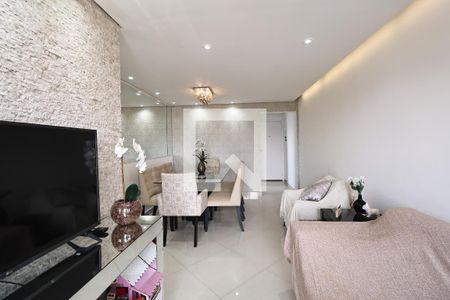 Sala de apartamento à venda com 3 quartos, 70m² em Vila Valparaíso, Santo André