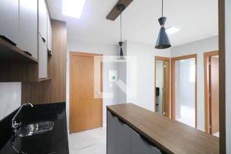 Cozinha e Área de Serviço de apartamento para alugar com 2 quartos, 36m² em Vila Palmares, São Caetano do Sul