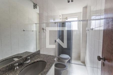 Banheiro da Suíte de apartamento à venda com 3 quartos, 95m² em Funcionários, Belo Horizonte