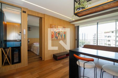 Sala e Cozinha de apartamento para alugar com 1 quarto, 63m² em Sumarezinho, São Paulo