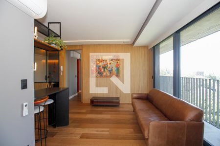 Sala e Cozinha de apartamento para alugar com 1 quarto, 63m² em Sumarezinho, São Paulo